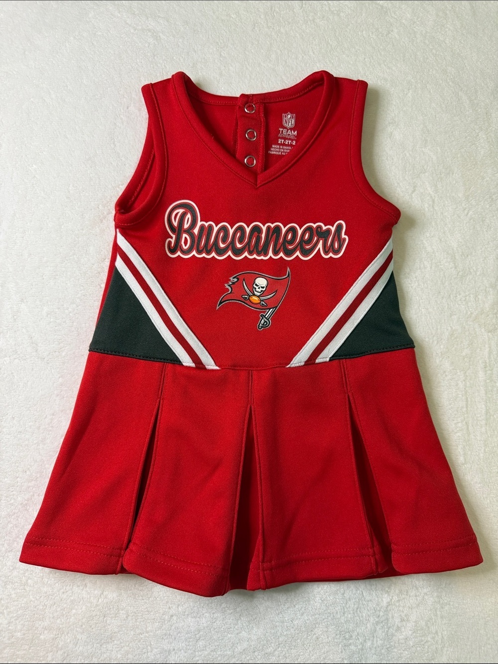 NFL Tampa Bay Buccaneers Red Cheer Dress for Kids